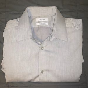 CALVIN KLEIN - M - GREY DRESS SHIRT